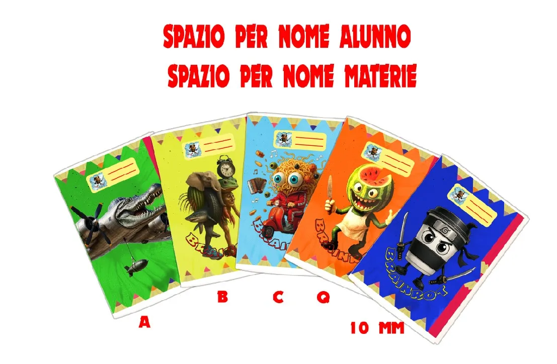 Brainrot Quaderno maxi Formato A4 (21Cm X 29,7Cm) Per Elementari E Medie– Carta 80G/Mq - immagine 2