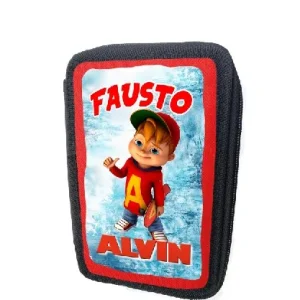 Astuccio Alvin portacolori 3 cerniere zip Pennarelli Pastelli