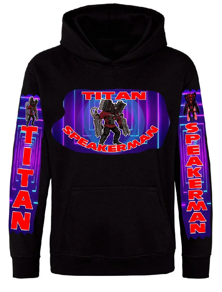 Titan Speakerman Illustration Youth Tee Felpa con cappuccio - immagine 2