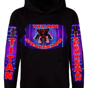 Titan Speakerman Illustration Youth Tee Felpa con cappuccio