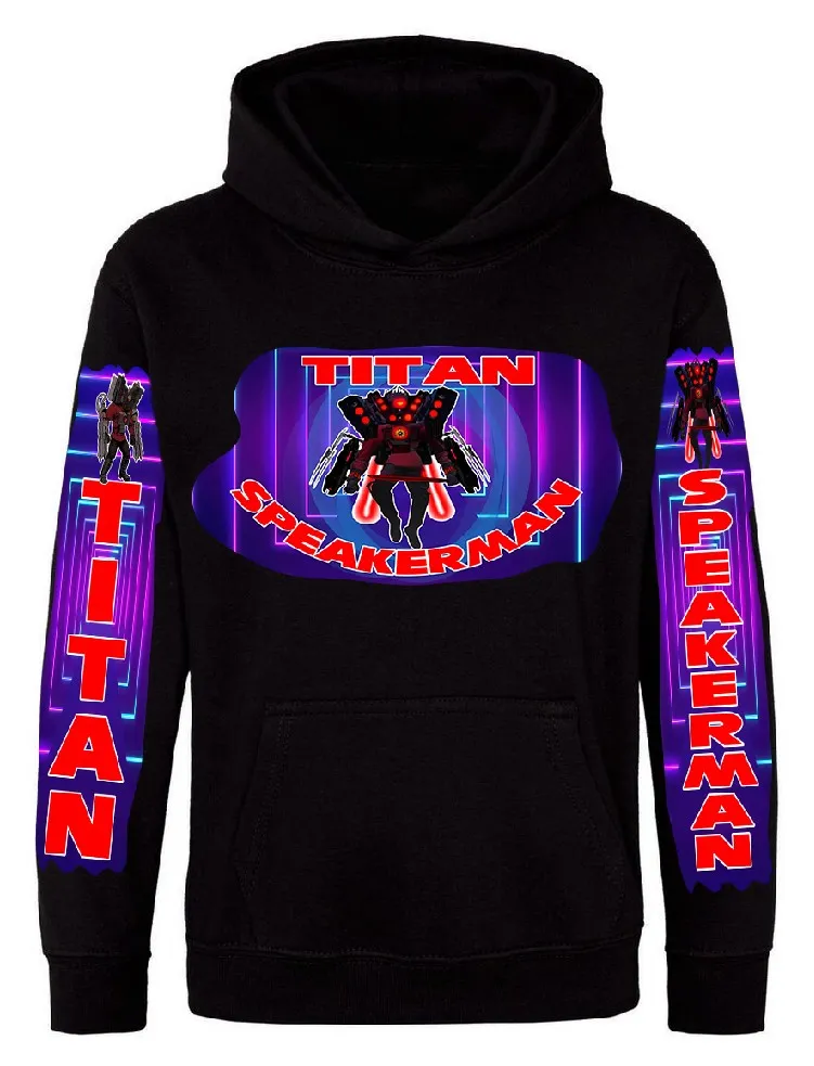 Titan Speakerman Illustration Youth Tee Felpa con cappuccio - immagine 2