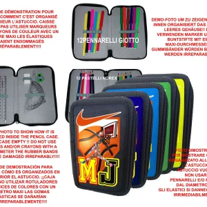 Astuccio jordan portacolori 3 cerniere zip24062157