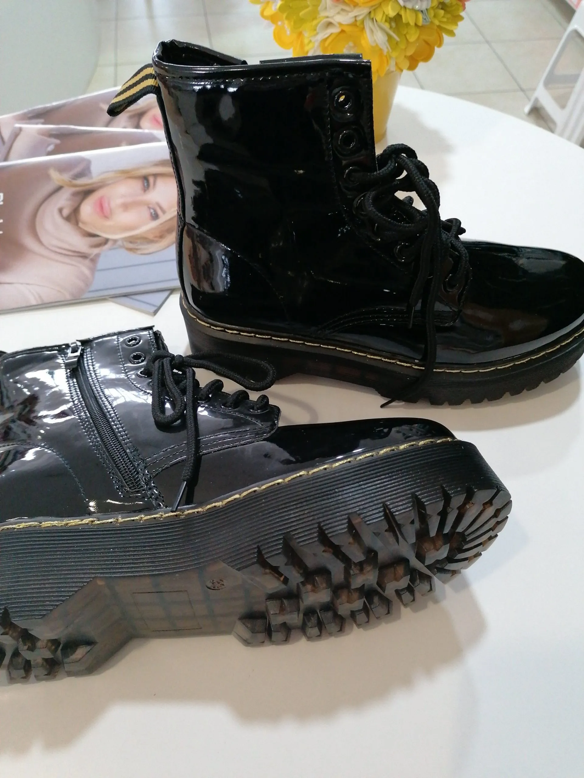 Stivali Anfibi lucido - immagine 3