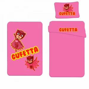 GUFETTA PJMASK LENZUOLA LETTO SINGOLO PERSONALIZZATO
