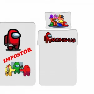 AMONGUS LENZUOLA LETTO SINGOLO PERSONALIZZATO