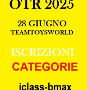 OTR 2025 iscrizione iclass bmax expert evo + tessera OTR/Toys