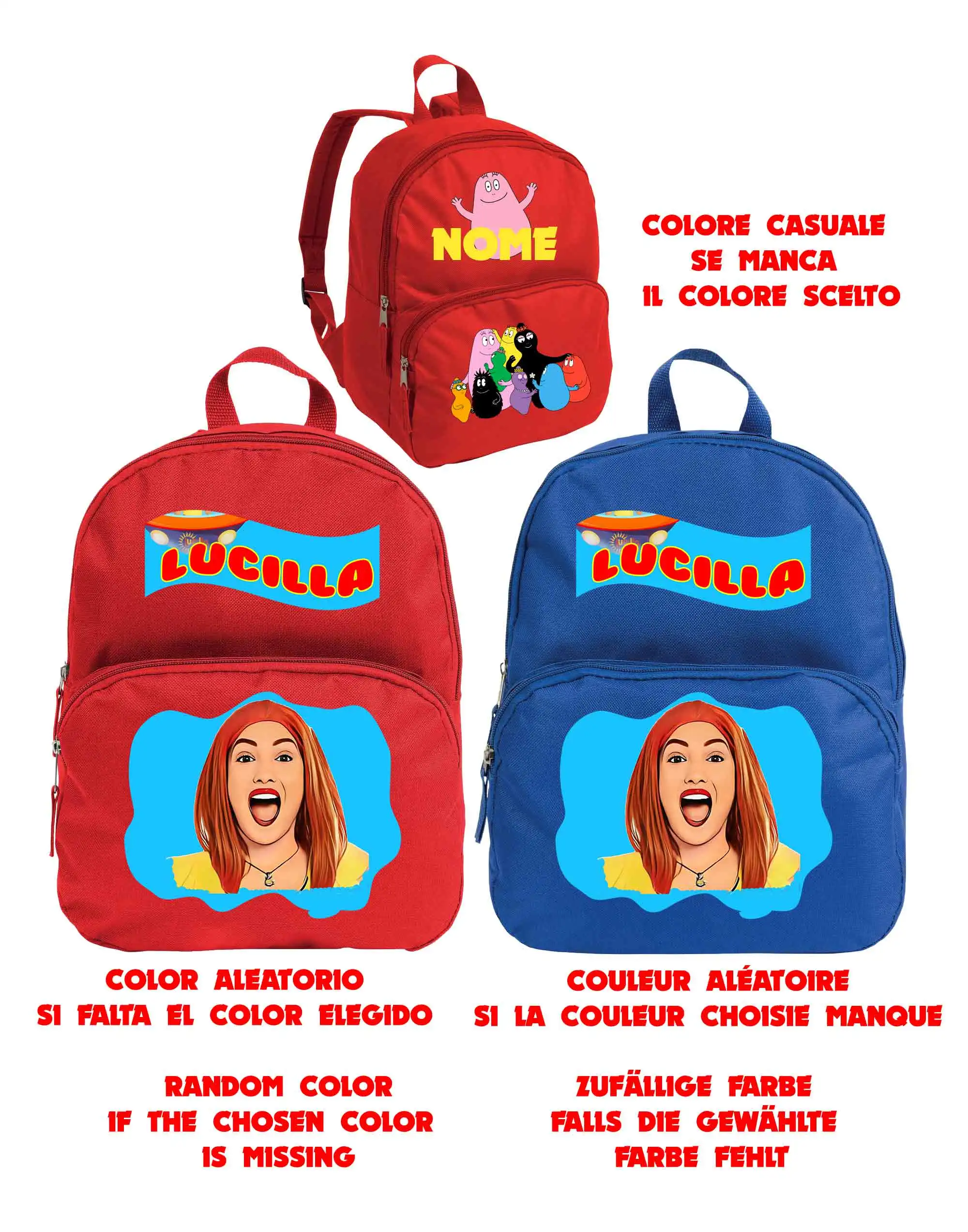 Zaino asilo Lucilla and friends ZAINO SCUOLA MATERNA