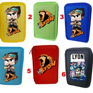 Astuccio Lyon 3 cerniere zip