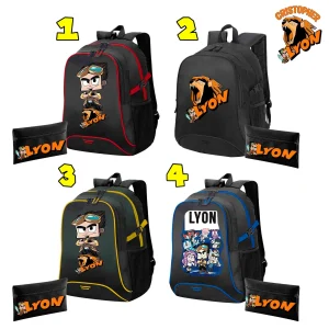 Lyon Zaino Scuola con portacolori LY3