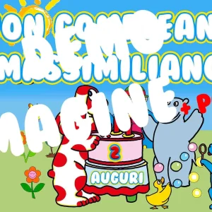 Compleanno Pimpa poster 100×200