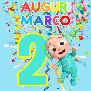 Cocomelons and friends Poster Compleanno 100×100 Cm