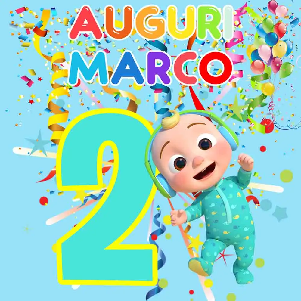 Cocomelons and friends Poster Compleanno 100×100 Cm