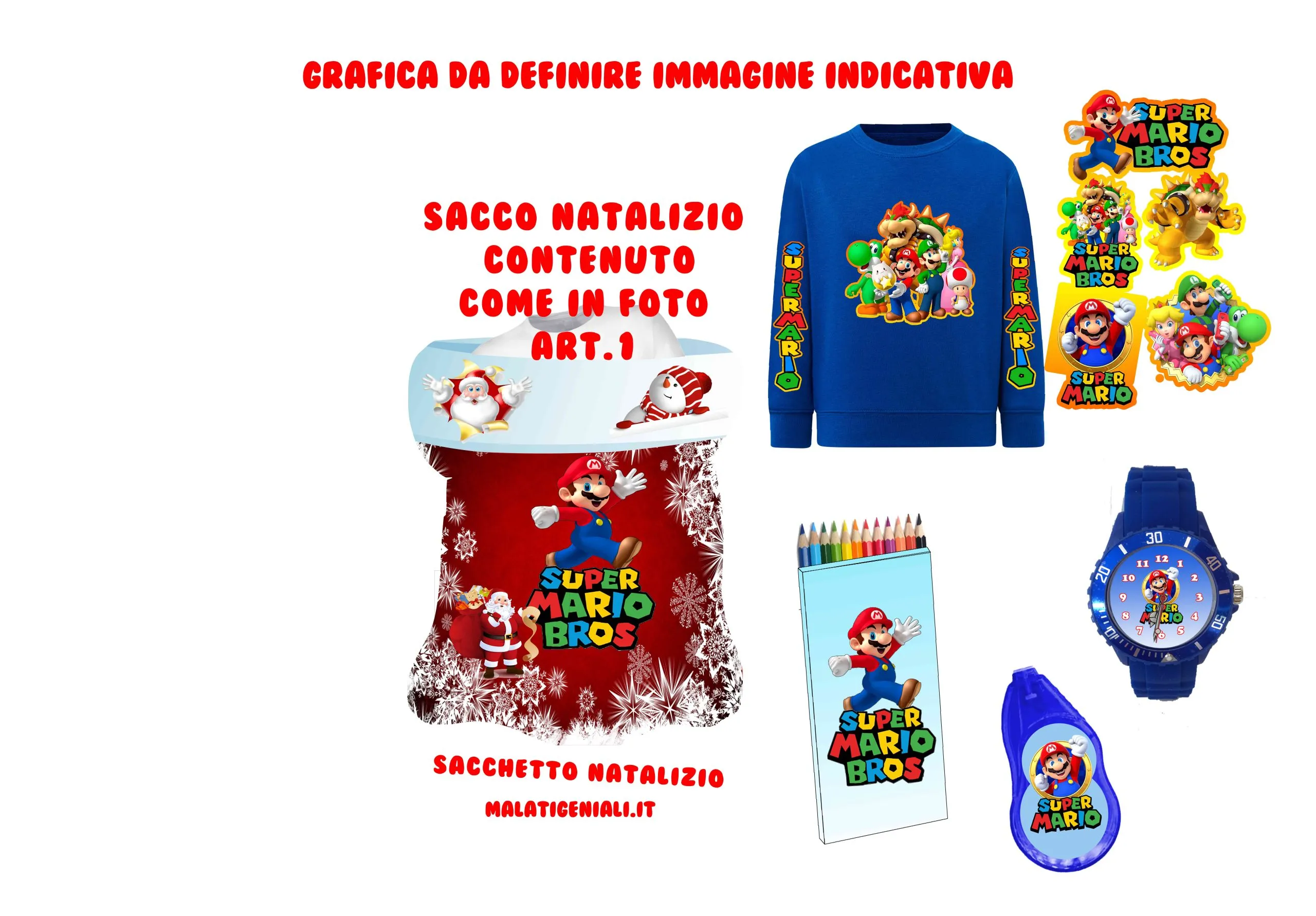 Supermario and friends Sacco Natalizio - immagine 2