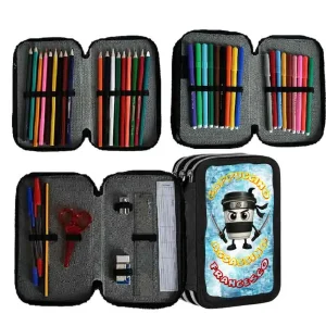 Astuccio scuola Brainrot Cappuccino Assassino Completo 3 zip