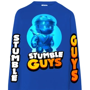 Stumble Guys Ninja Blu Felpa senza cappuccio IT BLT LH