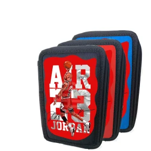 Astuccio jordan portacolori 3 cerniere zip 18 Pennarelli 18Pastelli