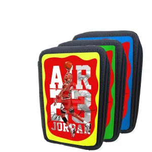 Astuccio jordan portacolori 3 zip vuoto