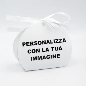 Scatola Portaconfetti personalizzata la tua immagine e nome, Bomboniera personalizzata a tema carica la tua immagine (PERSONALIZZATA)