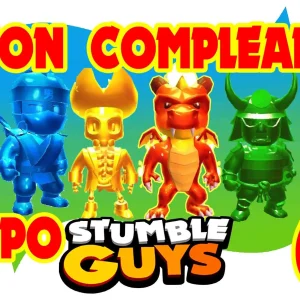 Stumble Guys Poster Compleanno 100×100 Cm