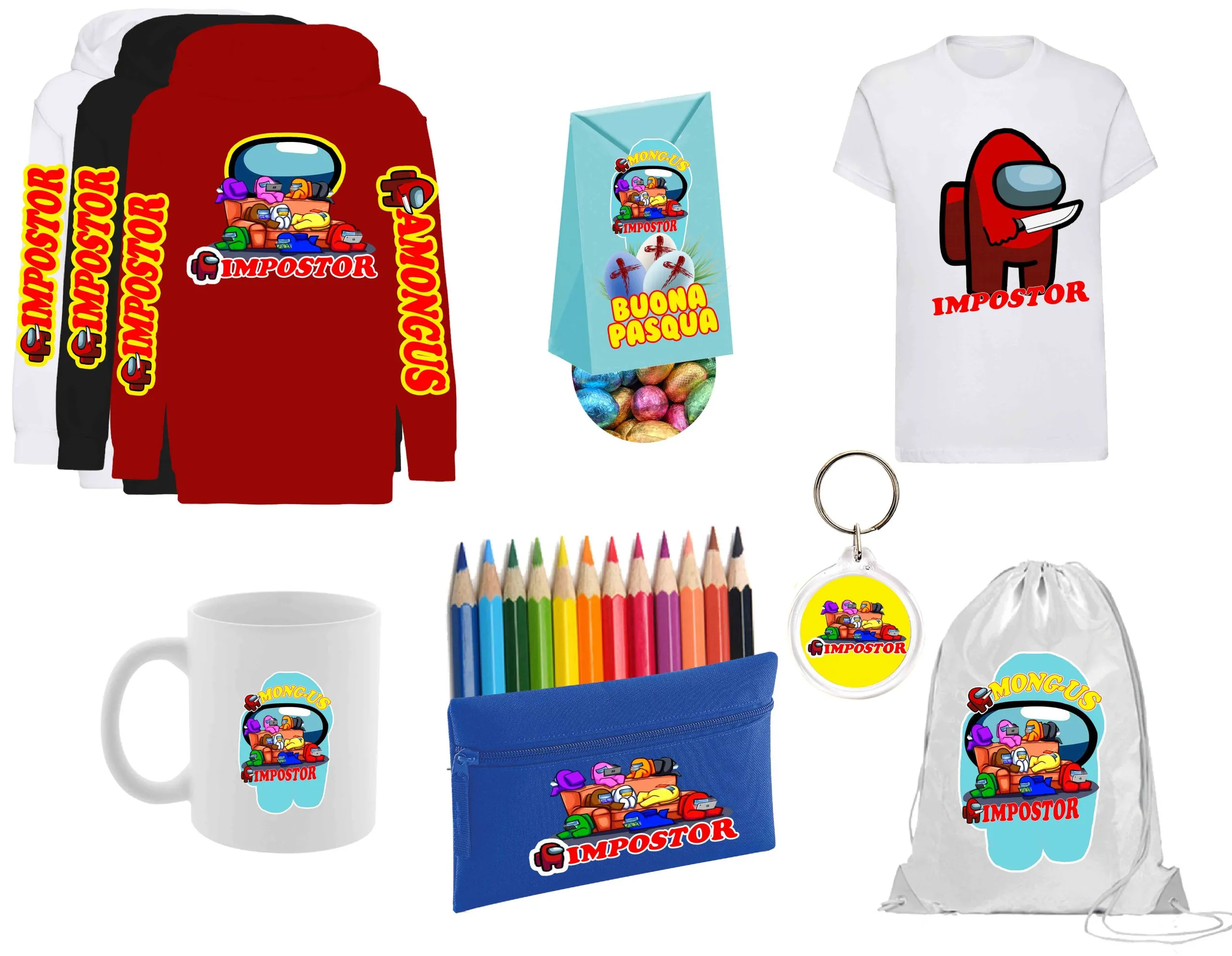Amongus Confezione Regalo Pasqua