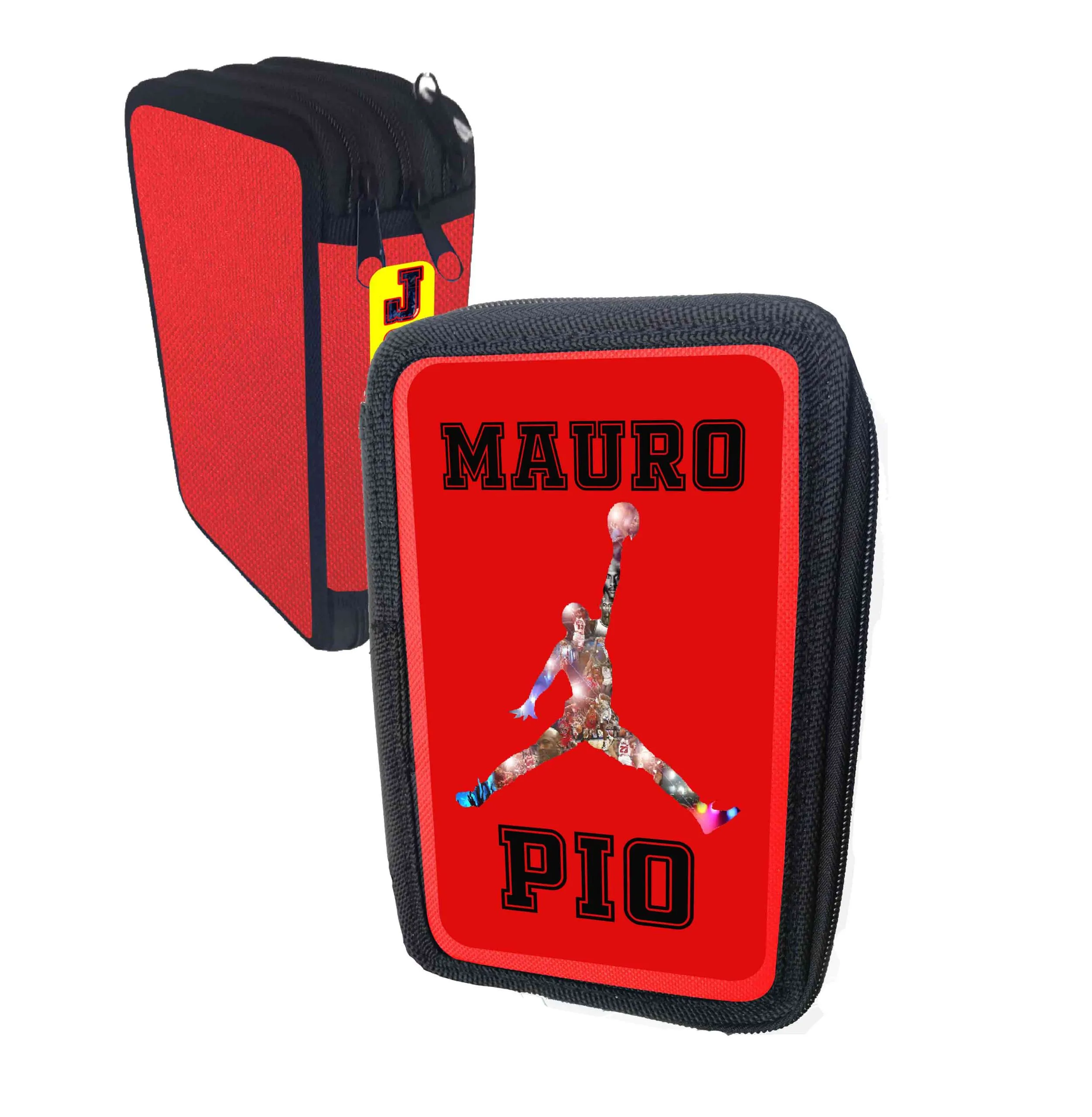 Astuccio Jordan Mauro portacolori 3 cerniere zip