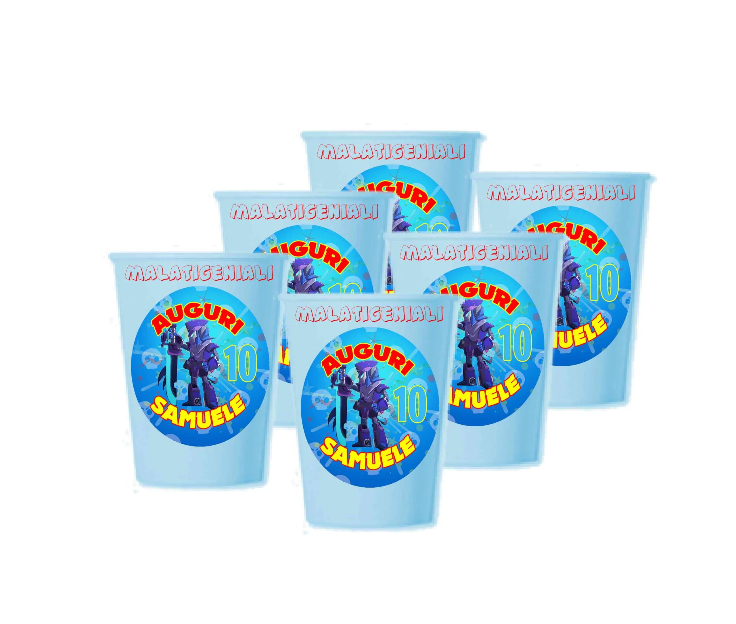 Bicchieri Carta Brawl personaggi 12 pezzi