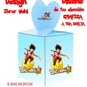 Dragonball Scatola da party per Regalini Festa Compleanno, Bomboniere ,Prima Comunione