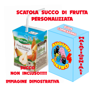 Barbapapa and friends Scatola Per succhi di Frutta brik personalizzata