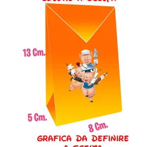 Tre porcellini and friends Scatola da party per Regalini Festa