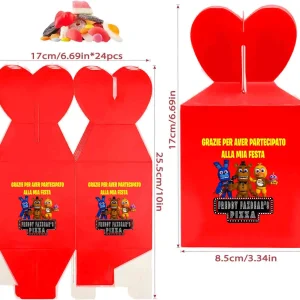 Fnaf Freddy and friends Cajas de regalo, ideales para fiestas.Varios colores Cajitas personalizadas para una fiesta única!!! Bautismo, Primer cumpleaños, Aniversario.