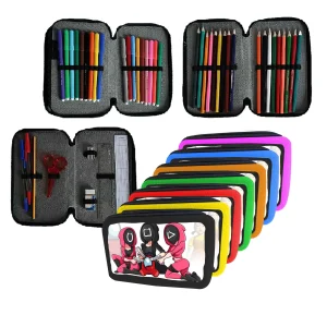 Astuccio scuola Squidgame VS Amongus Completo 3 zip