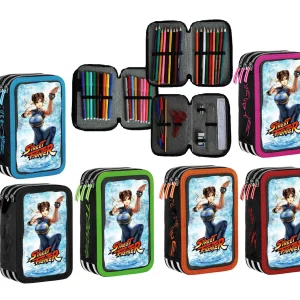 Astuccio scuola STREET Completo 3 zip