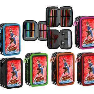Astuccio scuola STREET Completo 3 zip