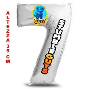 Stumble Ninja Blu pallone personalizzato numero a scelta FR~