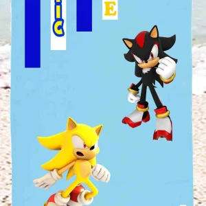 Supersonic Telo Mare in Microfibra grafica Personalizzata con Nome Morbido e Compatto dall’ Asciugatura Rapida (90x170cm)