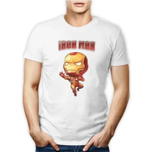 T-SHIRT MAGLIETTA TSHIRT MARVEL AVENGERS IRON MAN BABY UOMO DONNA
