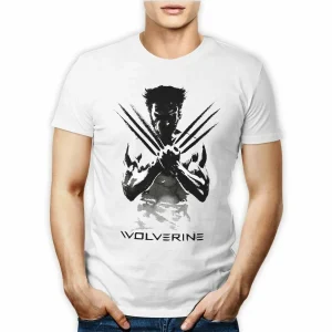 T-SHIRT MAGLIETTA TSHIRT MARVEL X-MEN WOLVERINE LOGAN UOMO DONNA