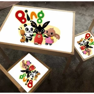 Bing Tavolo legno Con Due Sedie