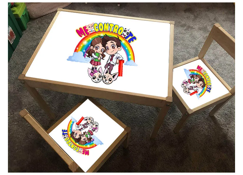 Sofia e Lui Tavolo legno Con Due Sedie