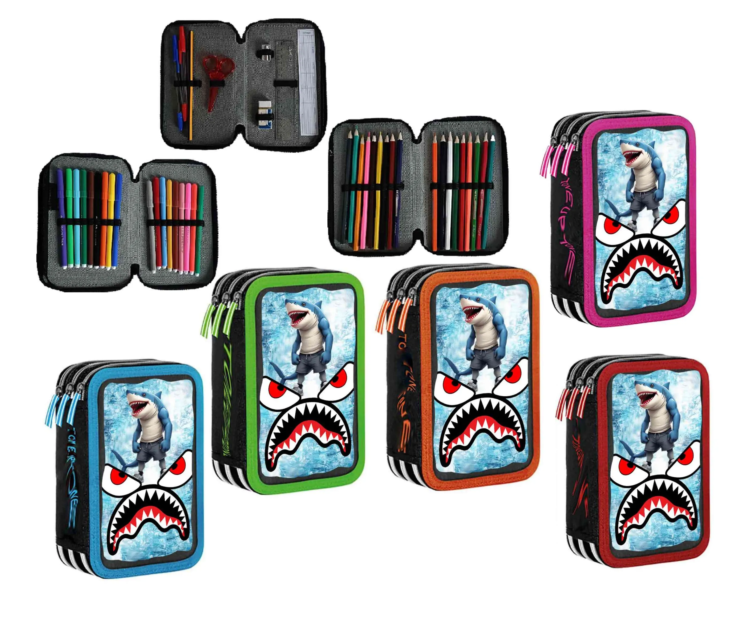 Astuccio scuola Brainrot Tralallero Completo 3 zip 0312 - immagine 2