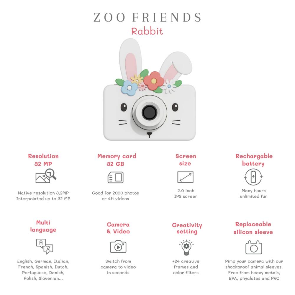 Foto /Video Digital Camera Coniglio-Zoo Friends - immagine 3