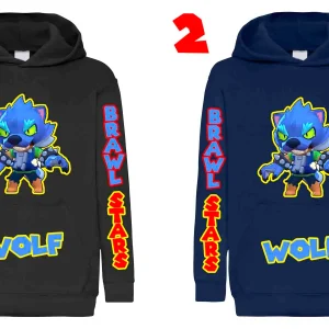 Wolf Brawl Stars Felpa con cappuccio