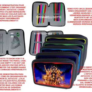 Wrestling WWE Gamer Astuccio scuola 3 zip completo accessori