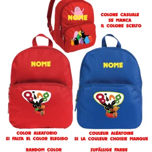Bing Zaino asilo primino Nome personalizzabile