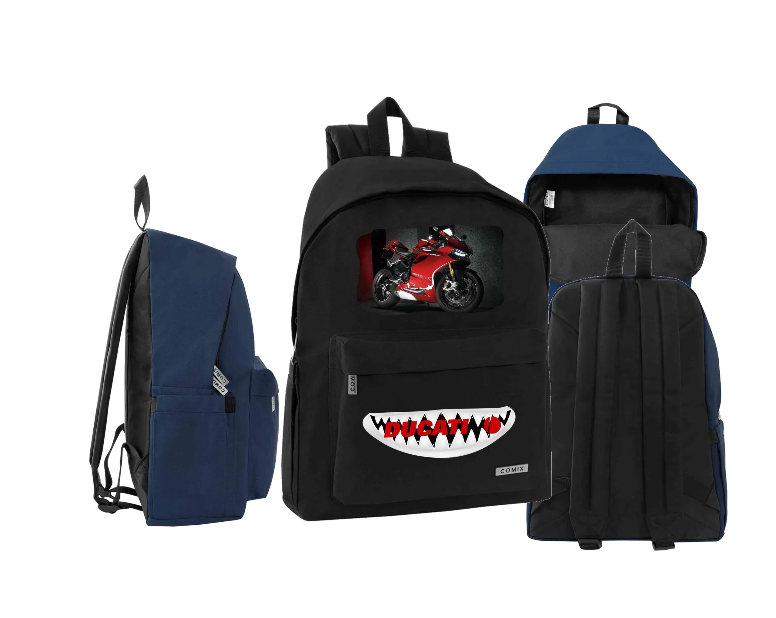Zaino Scuola Comix Ducati and Friends personalizzato - immagine 2