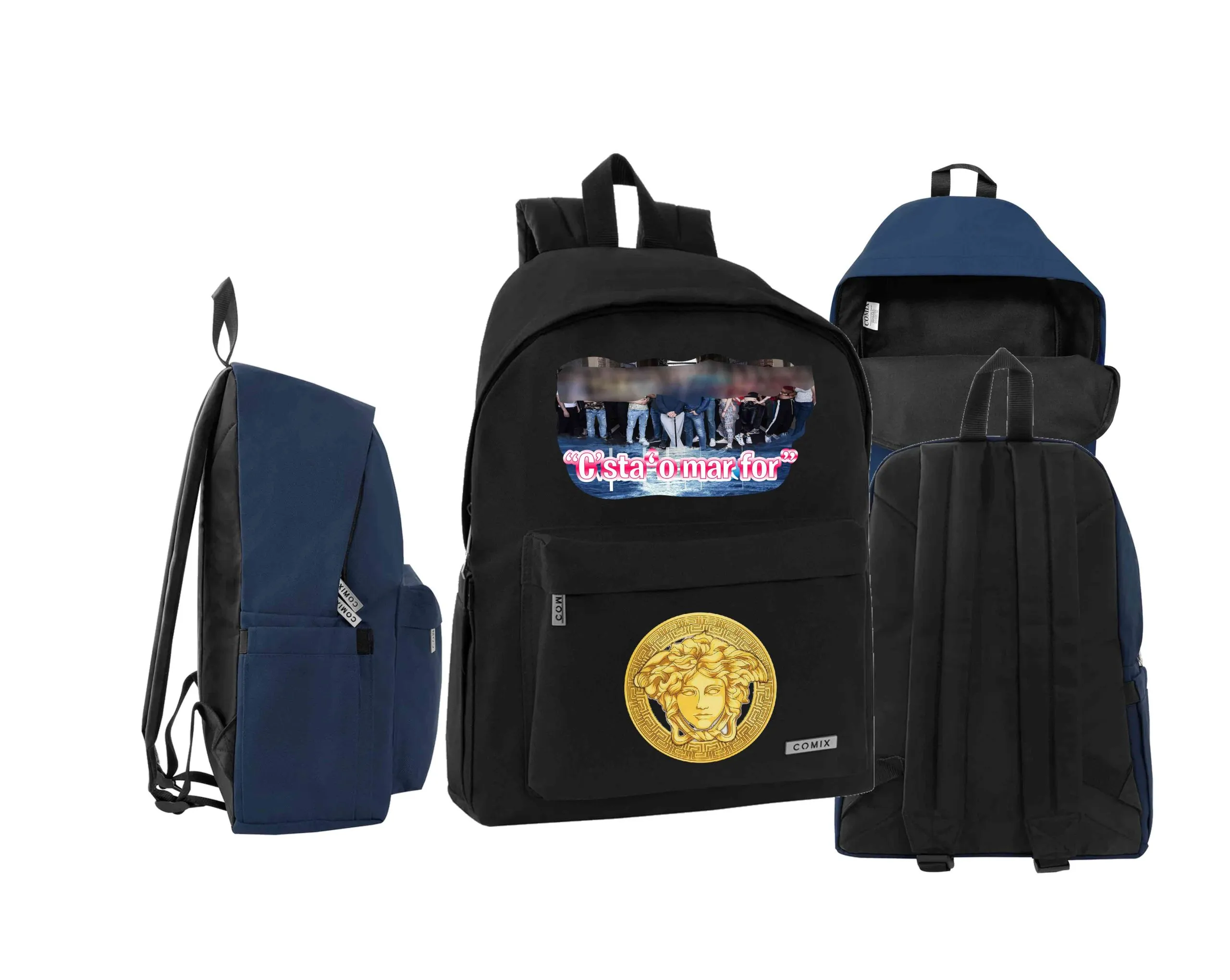 Zaino Scuola Comix Mare fuori and Friends personalizzato - immagine 2