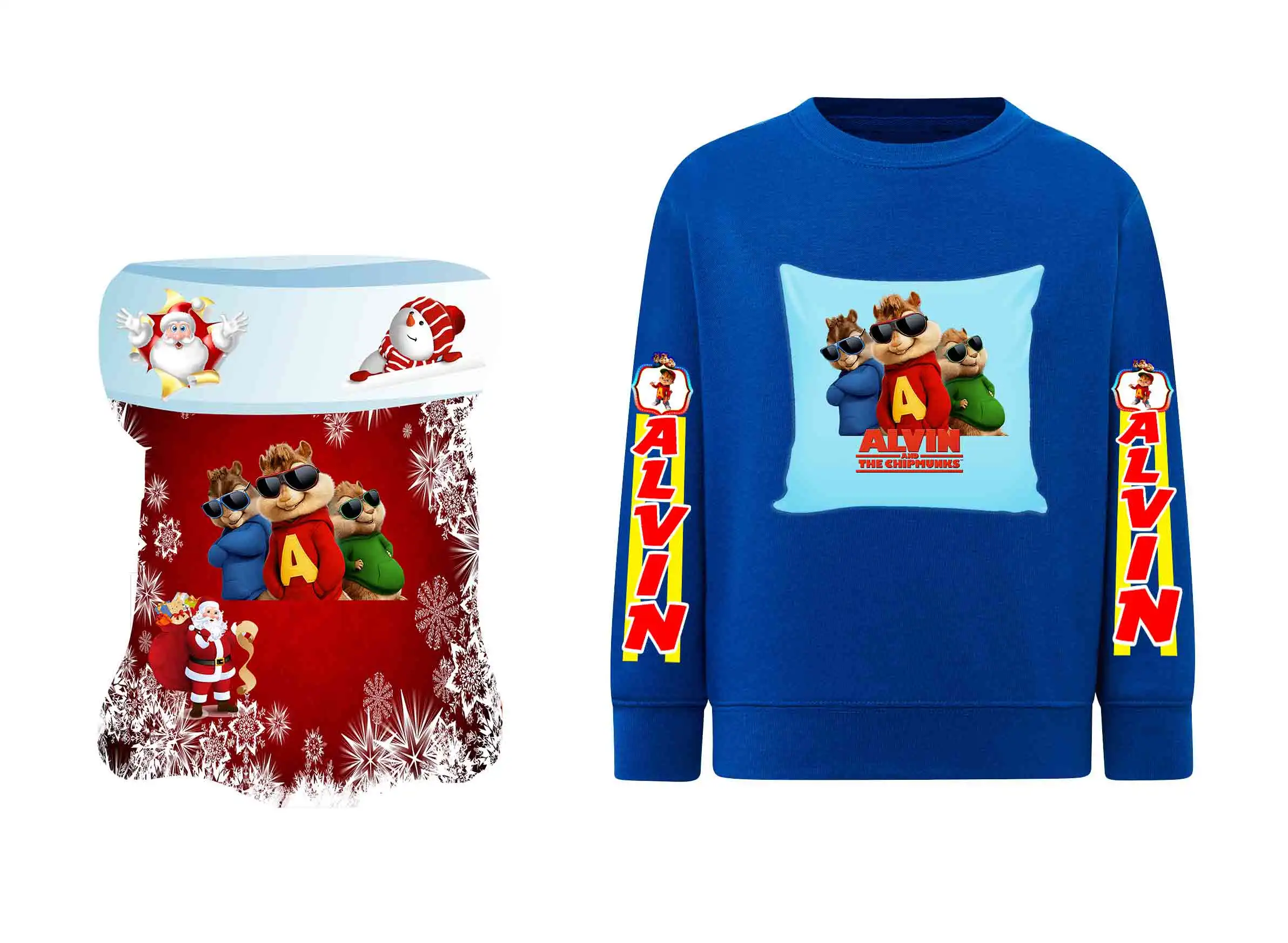 Alvin and friends Felpa senza cappuccio IT