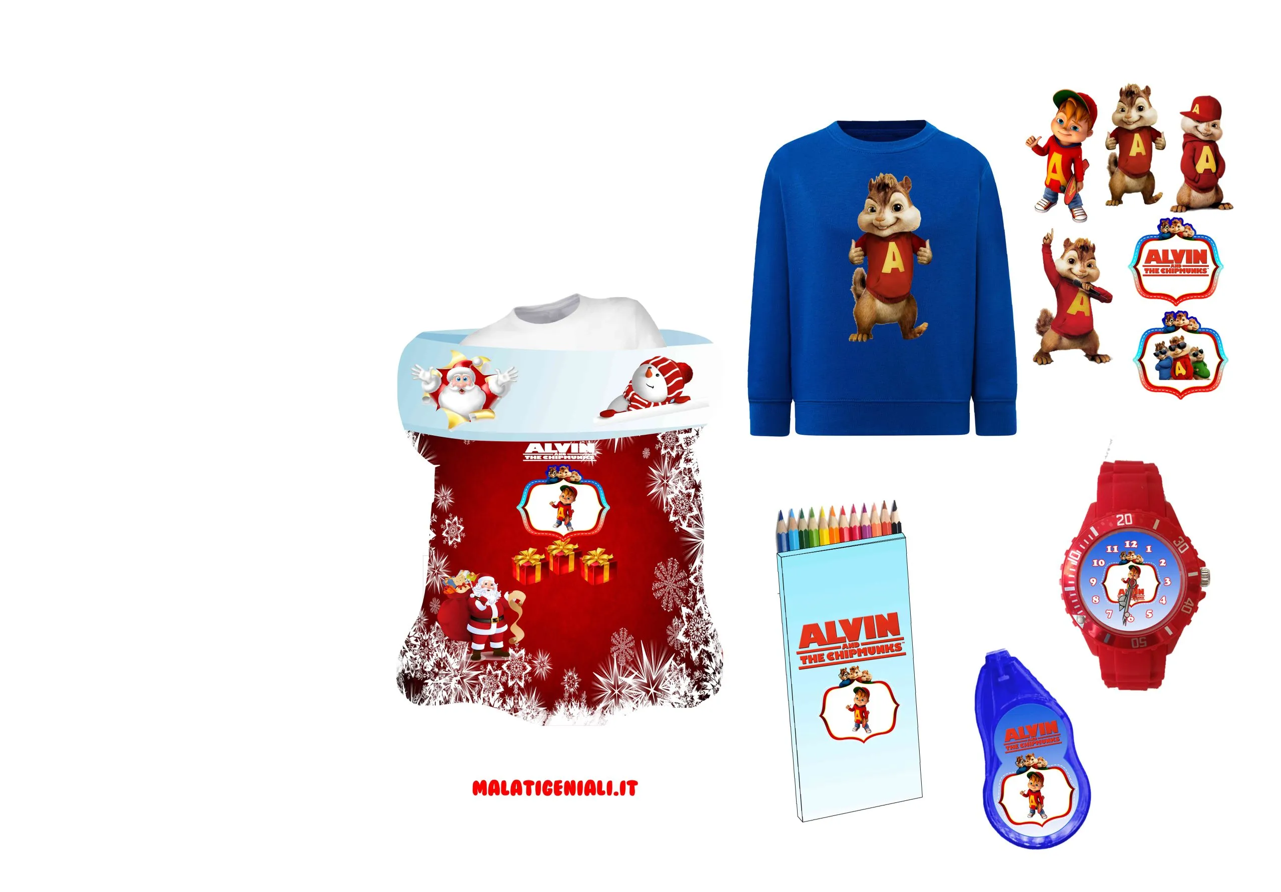 Alvin and friends Sacco Natalizio - immagine 2