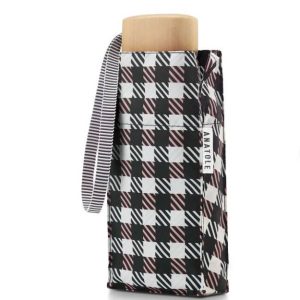 Ombrello Compatto Bloomsbury Noir& Rose Coral