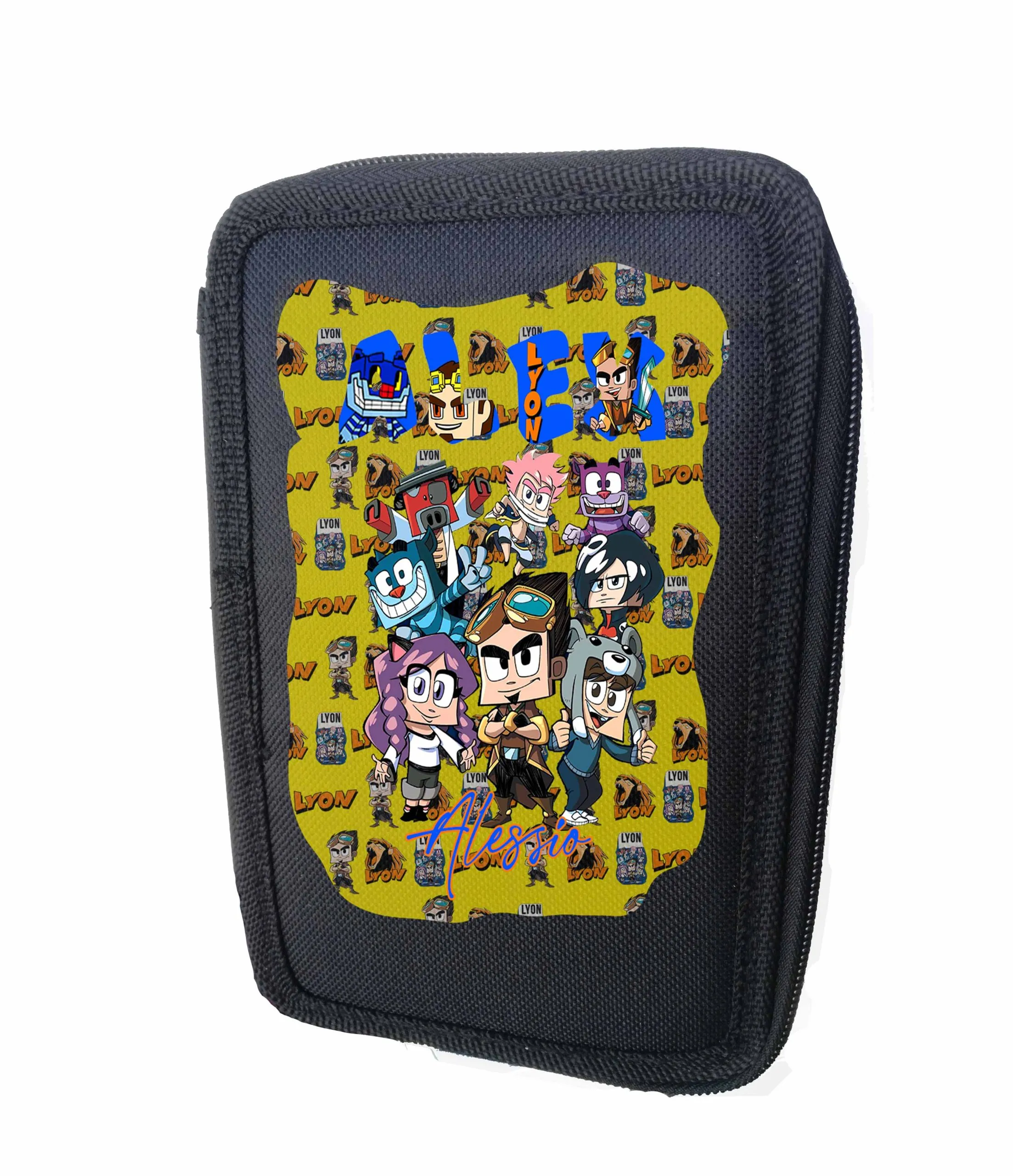 Alex Lyon astuccio scuola portacolori 3 cerniere zip 260722 321 - immagine 2